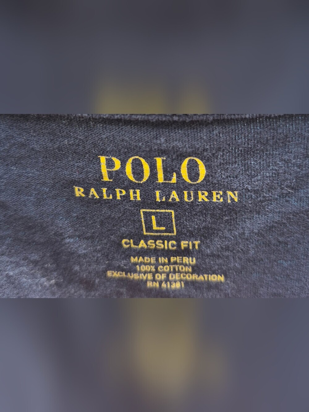 Polo by Ralph Lauren,Dark Blue Long Sleeve Tee 100% Cotton Boys Size Large - Picture 3 of 3